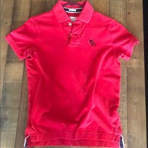 Abercrombie T-Shirt Bright Red Muscle Small Used